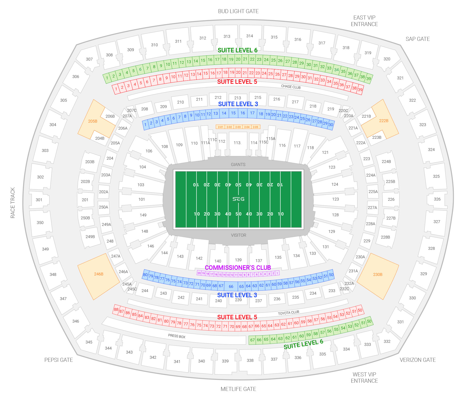 Giants Stadium Seating Chart With Seat Numbers Two Birds Home