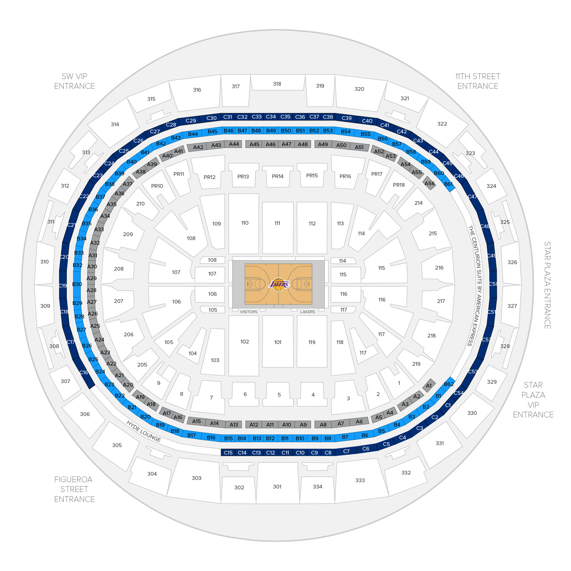 Staples Center Seat Map Lakers | Cabinets Matttroy