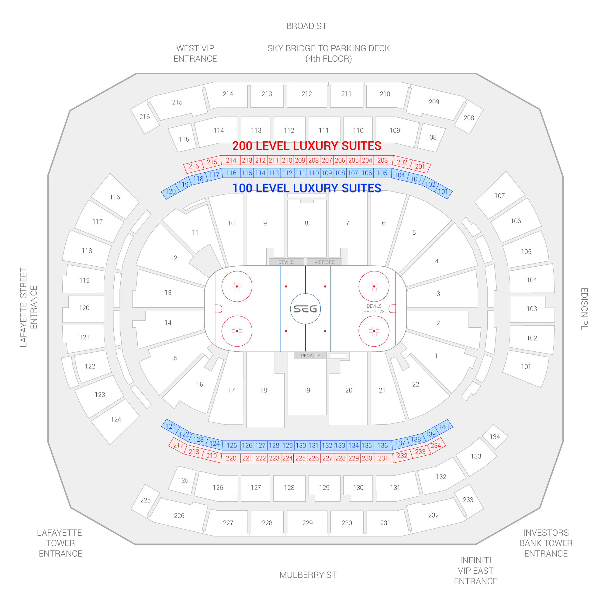 new jersey devils seating chart view
