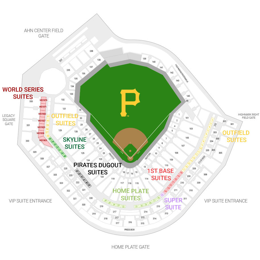 Pnc Park Seating Chart With Seat Numbers Two Birds Home