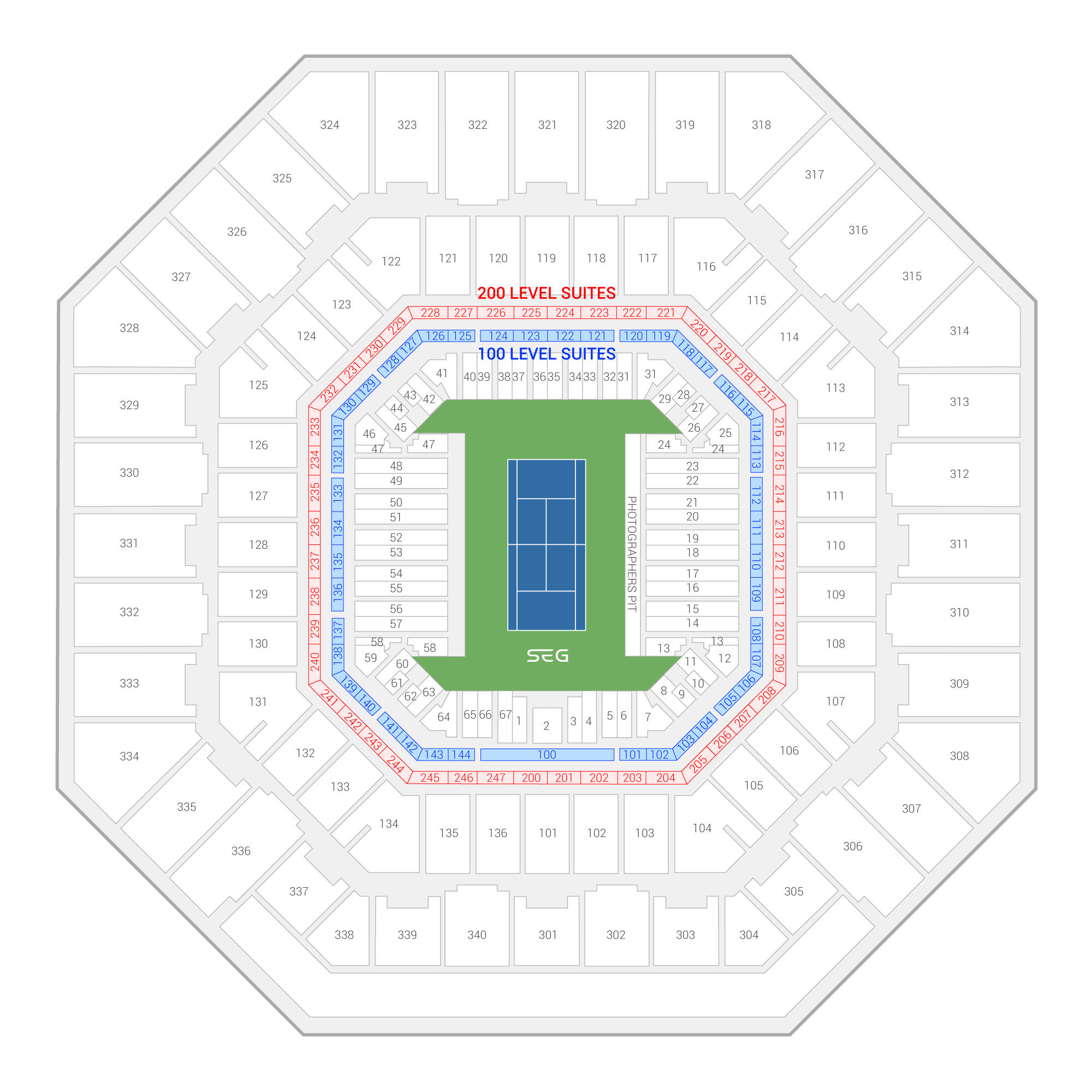 US Open Tennis Championship Suite Rentals Arthur Ashe Stadium