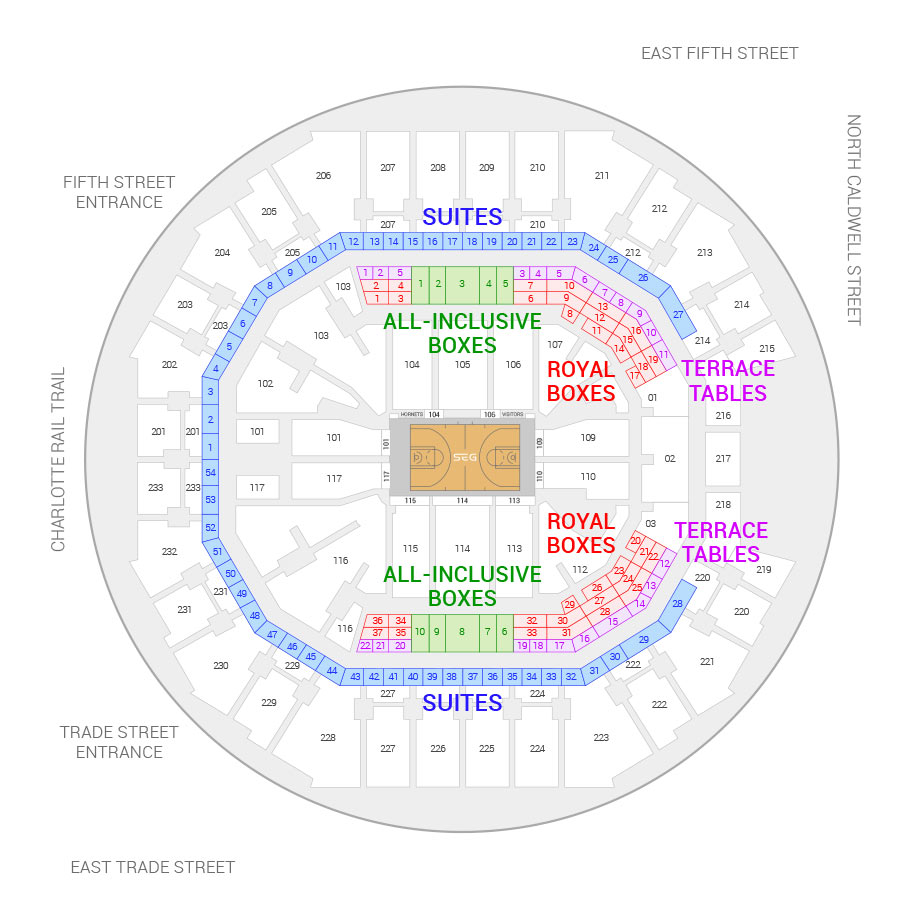 Charlotte Hornets Basketball Seating Chart – Two Birds Home