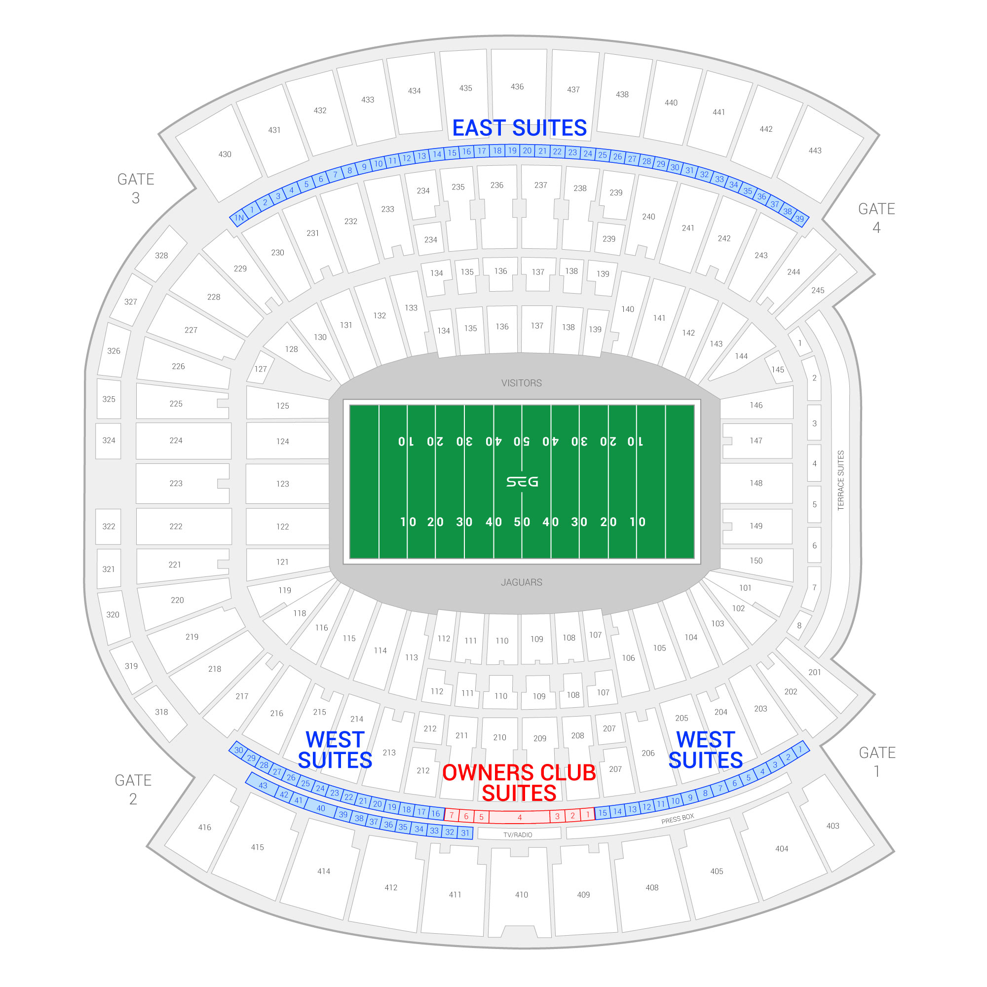 Everbank Field Seating Chart Bud Zone Elcho Table