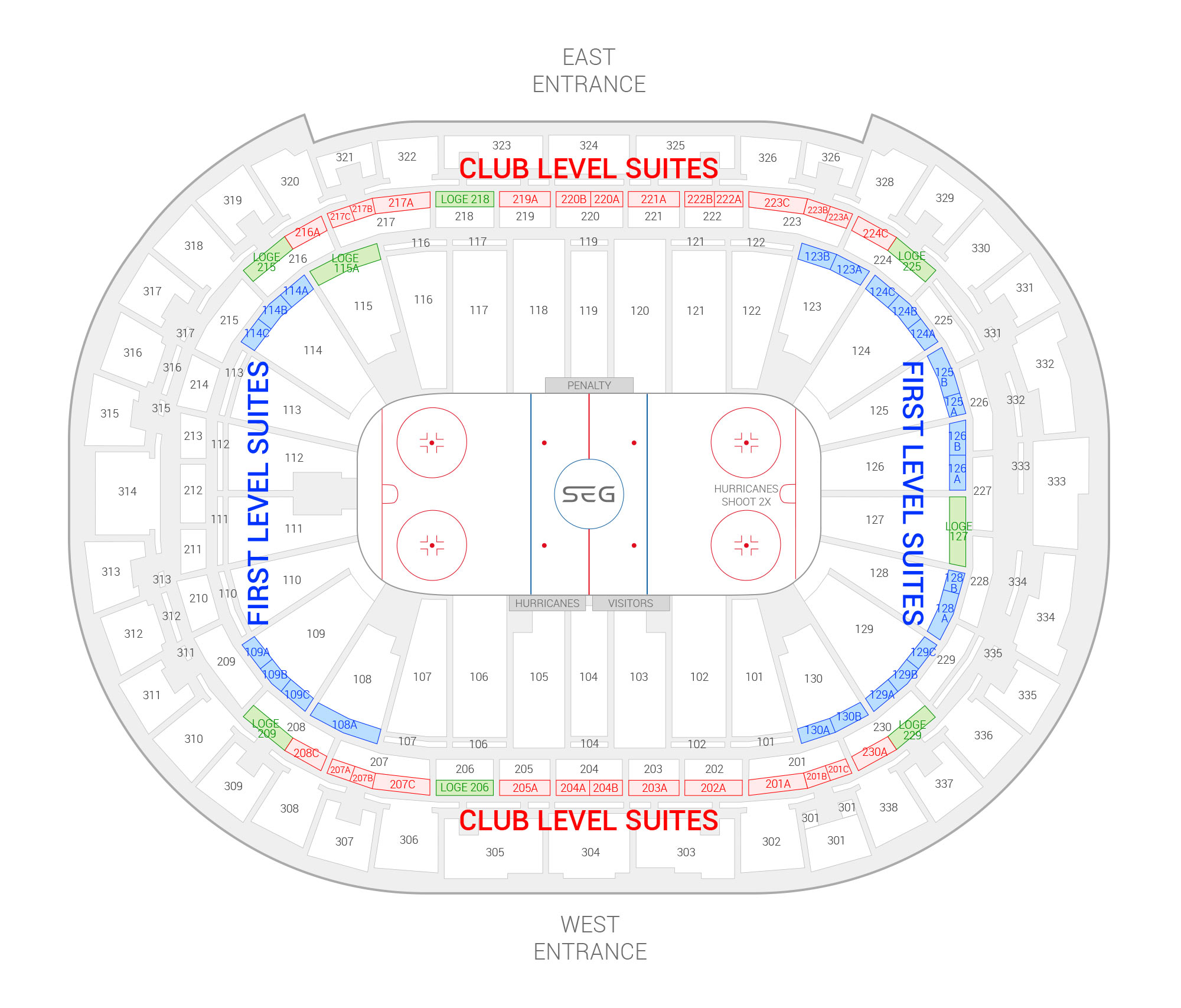 PNC Arena Seating Charts 