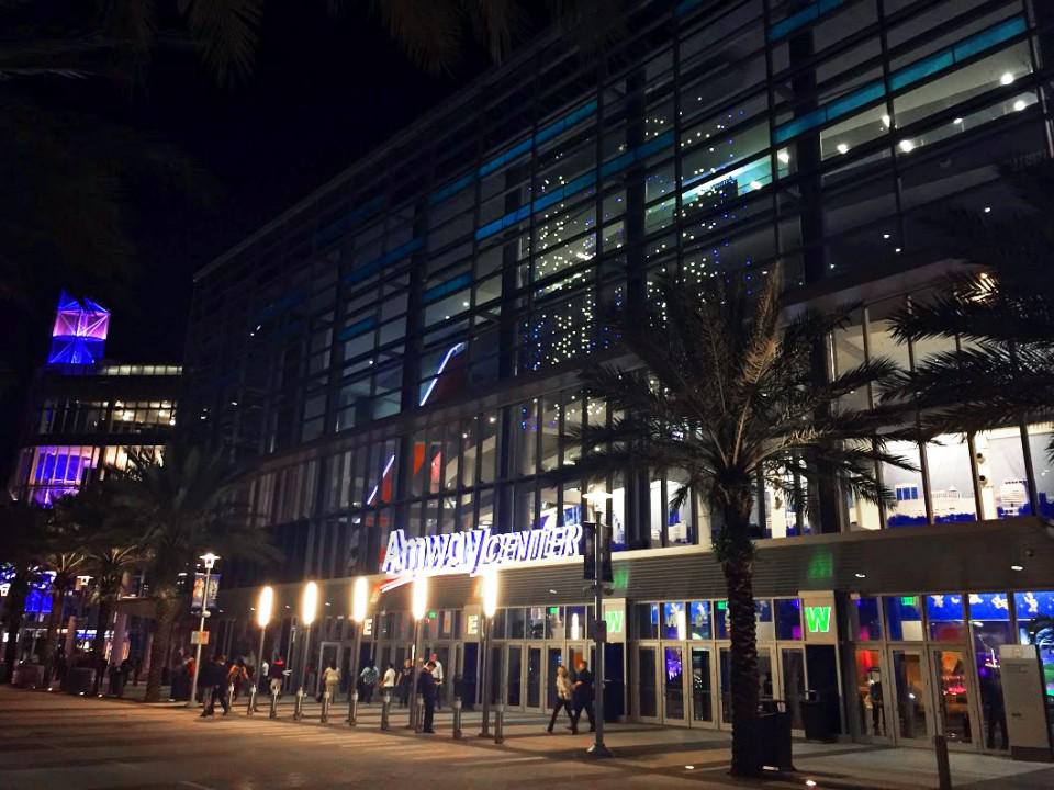 Amway Center, section Club F, row 1, home of Orlando Predators