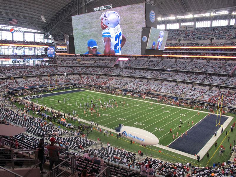 Cowboys won't set capacity for Sunday's game at AT&T Stadium until