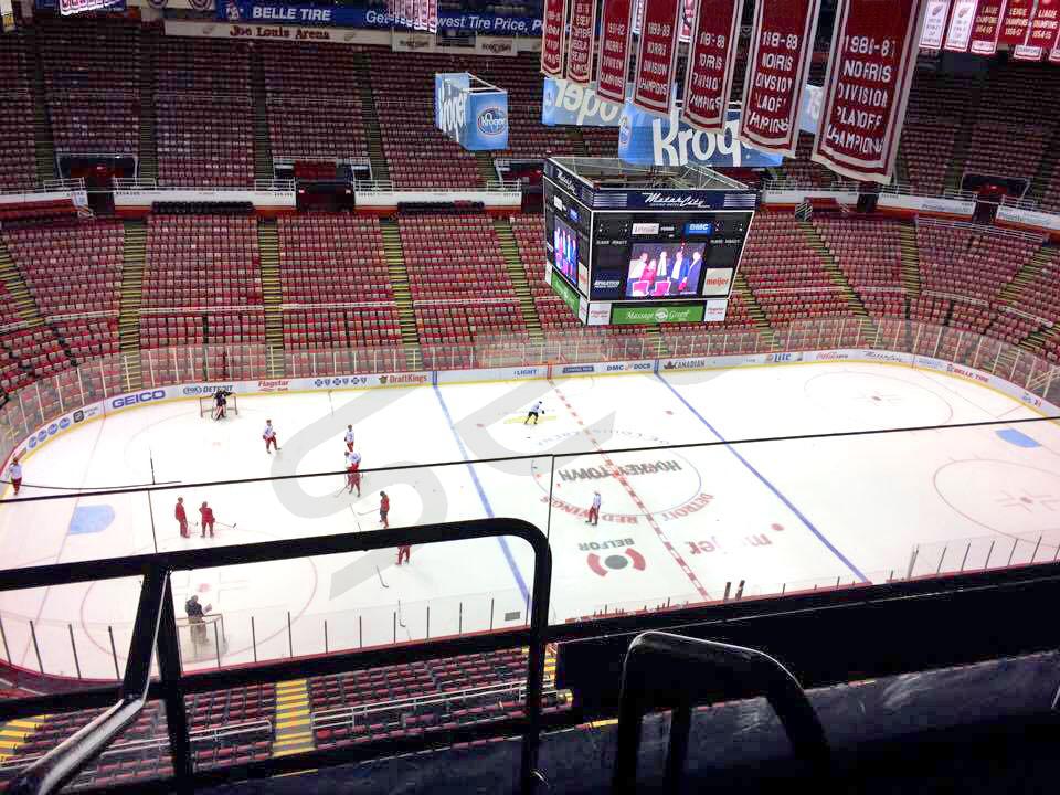 Joe Louis Arena prepares for Stanley Cup playoffs