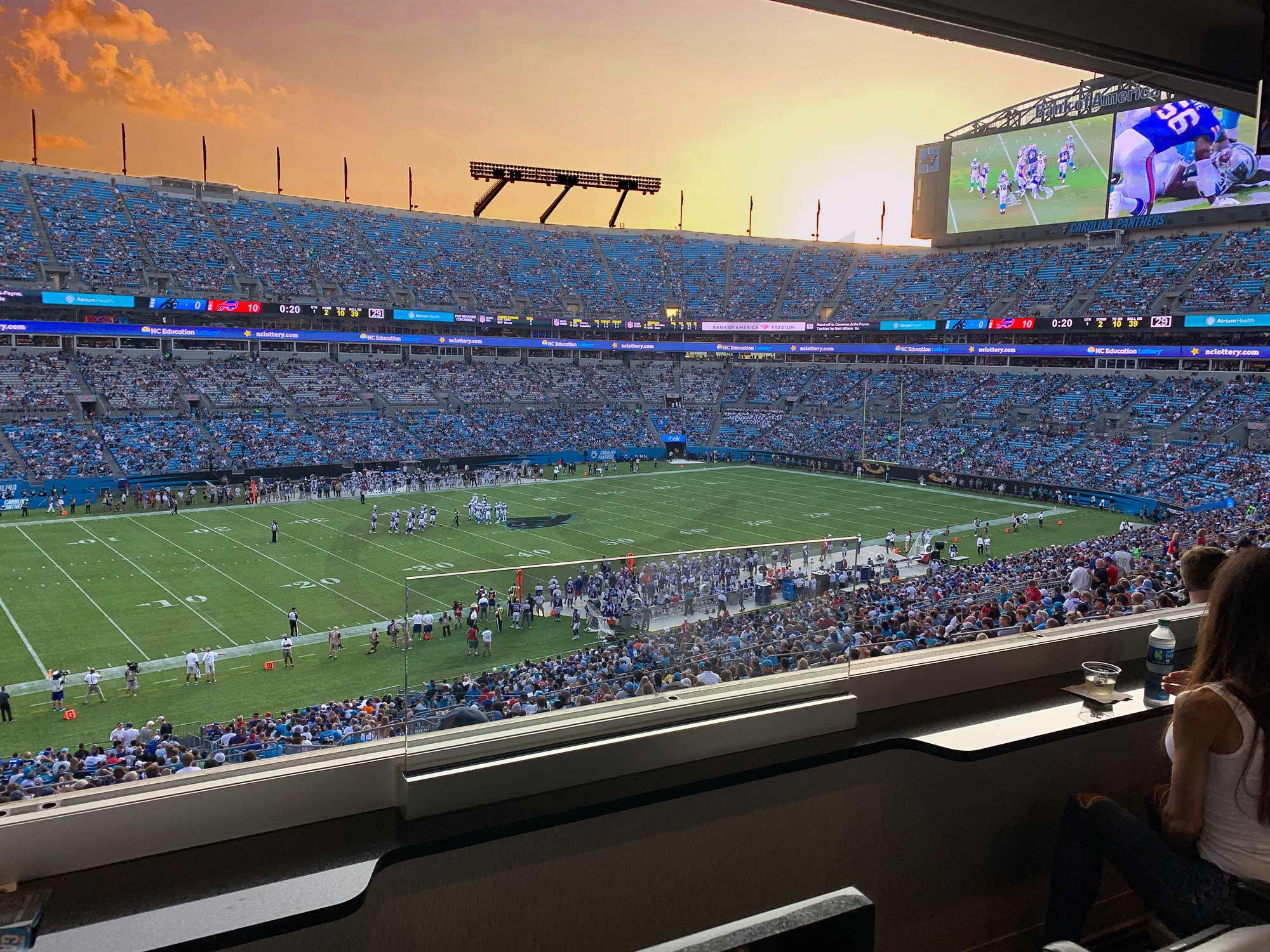 Carolina Panthers vs. Indianapolis Colts Suites