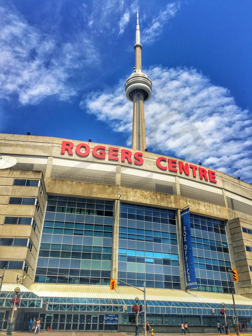 Entrance to the Rogers Centre, stadium of the Blue Jays baseball