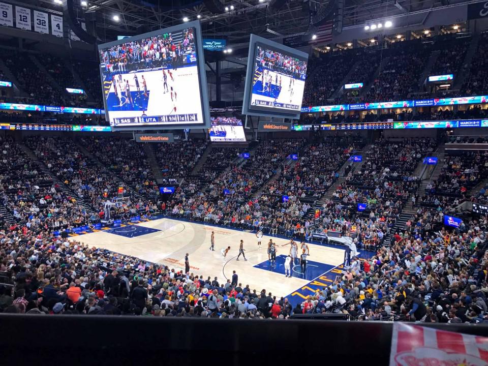 Vivint Arena welcomes full house of fans for opening Utah Jazz game